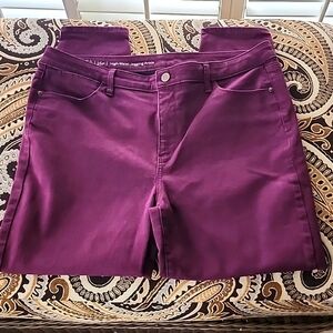 Talbots Flawless Plum Colored High Waisted Jeggings Jeans - Size 16P